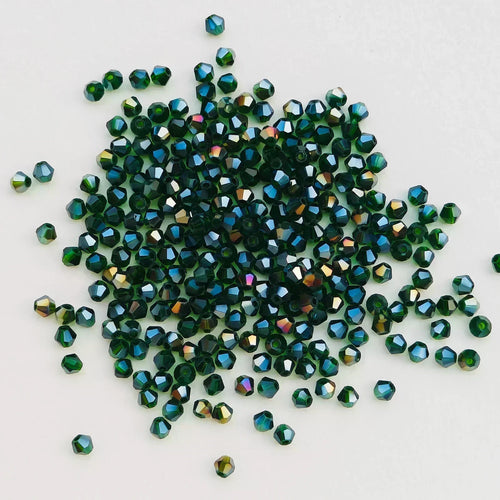 100PCS 4MM Shiny Faceted Austria Crystal Beads Bicone Beads Loose