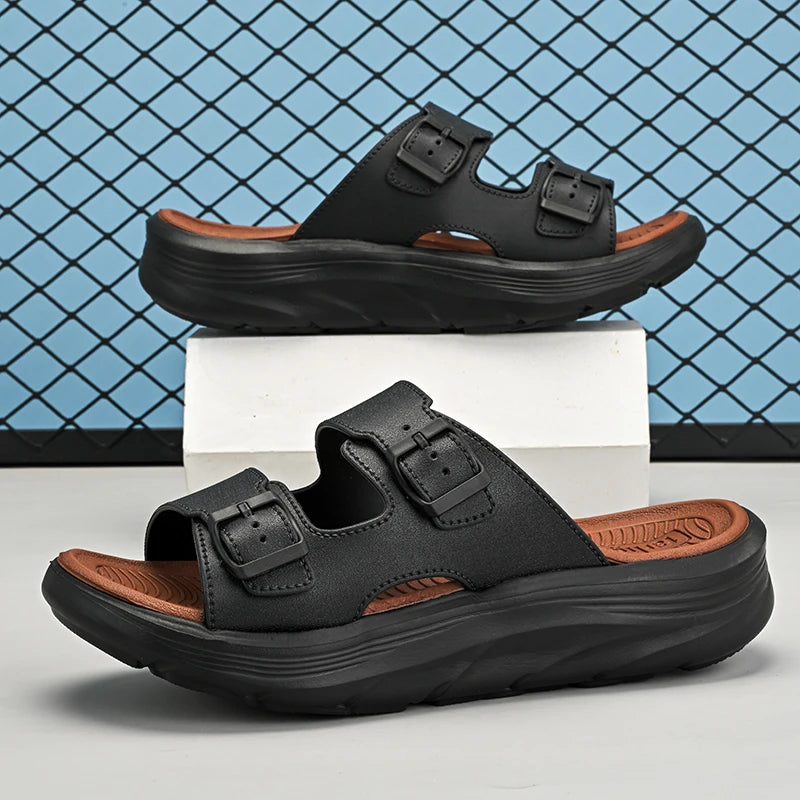 Summer New Men's Sandals Outdoor Fashion Comfortable Thick Bottom