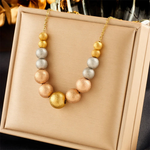 XIYANIKE 316L Stainless Steel Necklace Ball Chain Accessories for