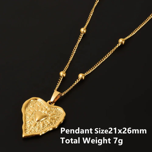 1Pc Religious Christian Catholic Sacred Heart Pendant Necklaces