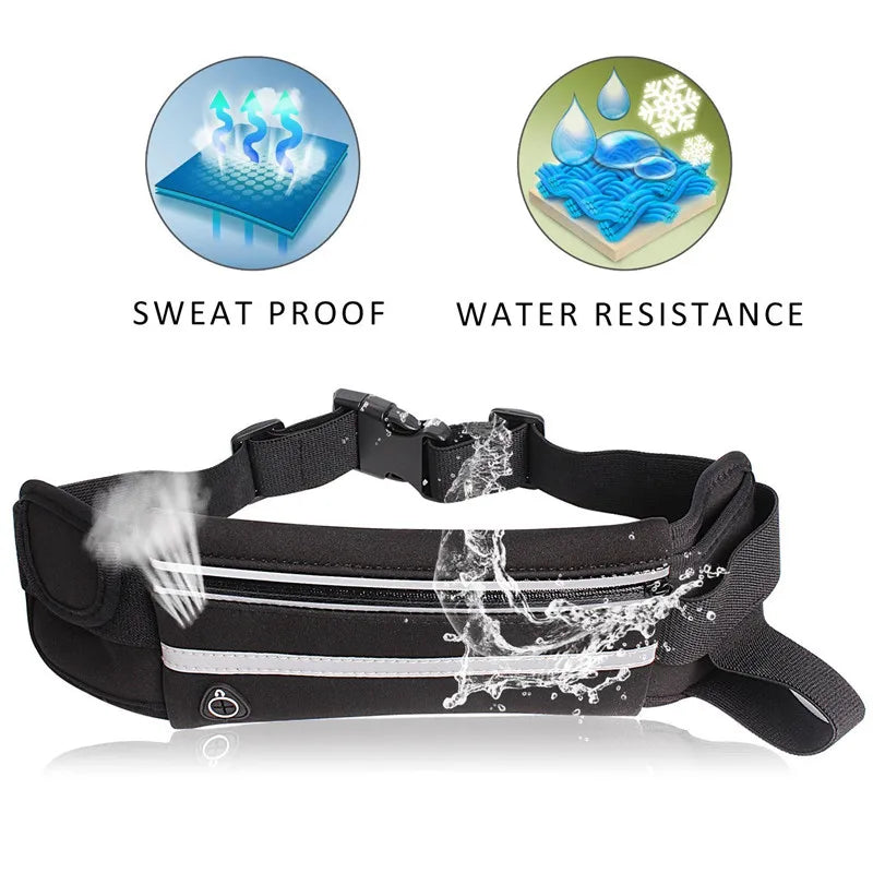 1pcs Colorful Waterproof Neoprene Fanny Pack Running Man Waist Bag