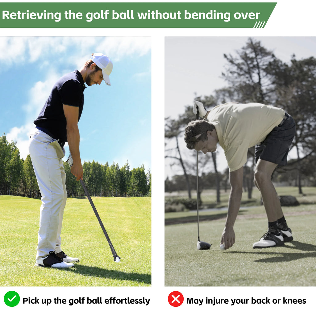 Portable Golf Ball Picker, Manual Ball Picking Tool, Three Claw