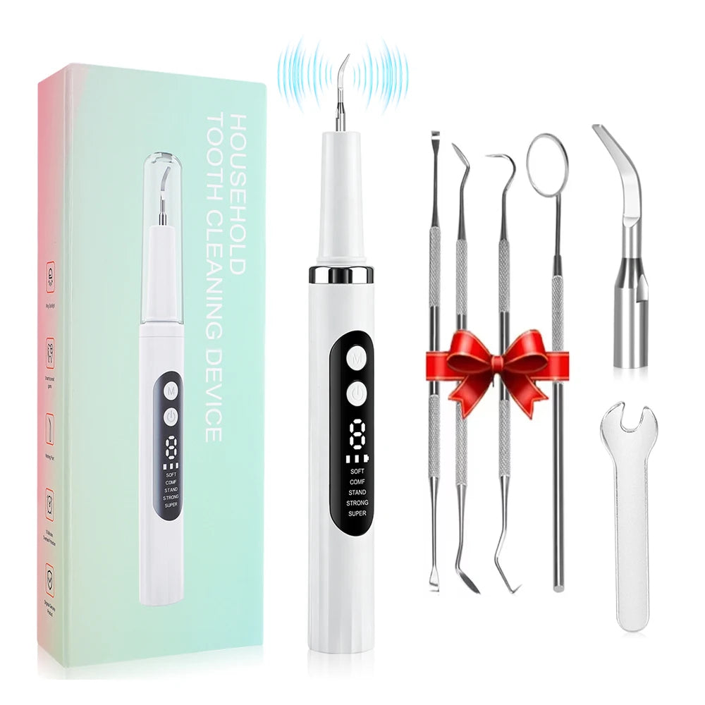 Intelligent Ultrasonic Dental Scaler Teeth Tartar Remover 5 Modes