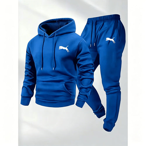 2026 Hot Selling Men's Hooded Sweatshirt & Pants Set Casual Tracksuit