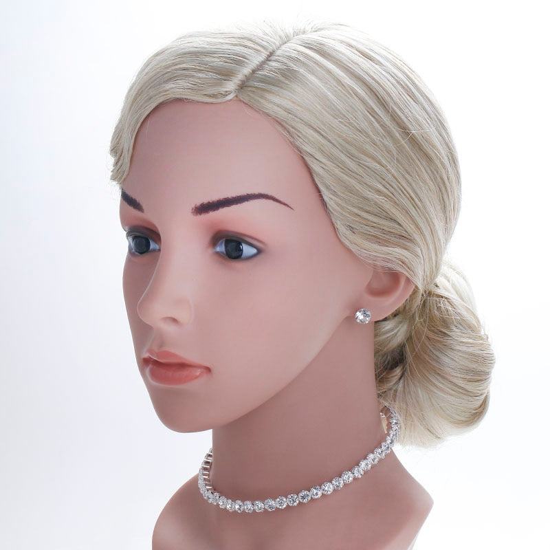 Treazy Bridal Fashion Crystal Rhinestone Choker Necklace Women Wedding