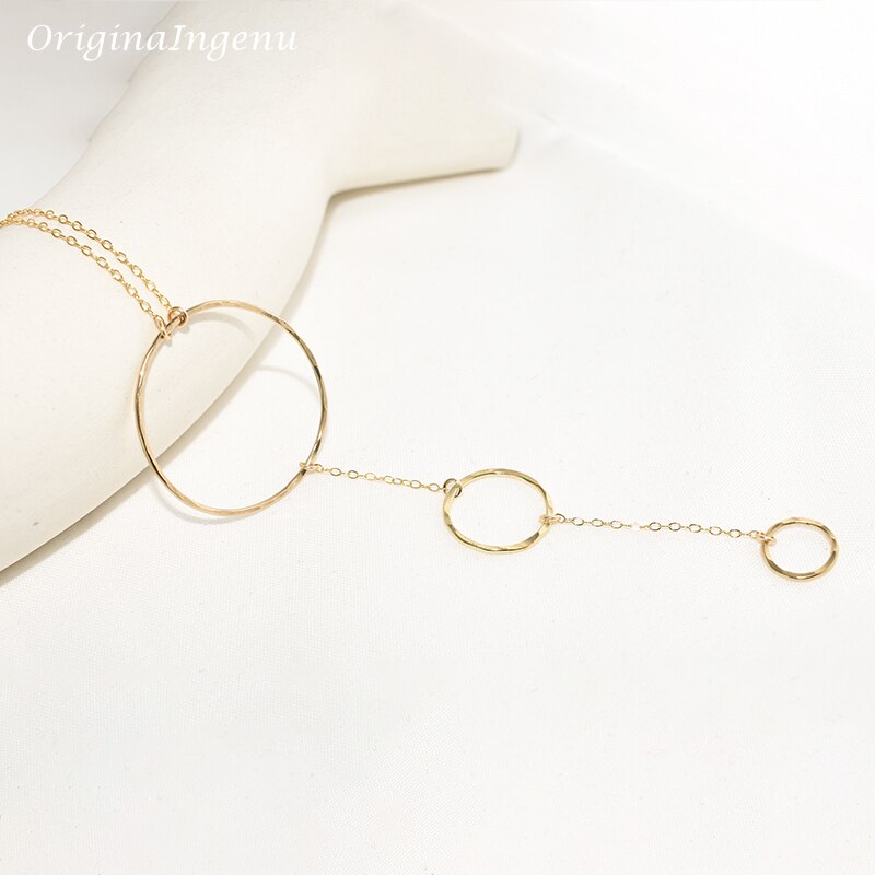Gold Filled Necklace Woman | Gold Filled Hammered Necklace | Gold