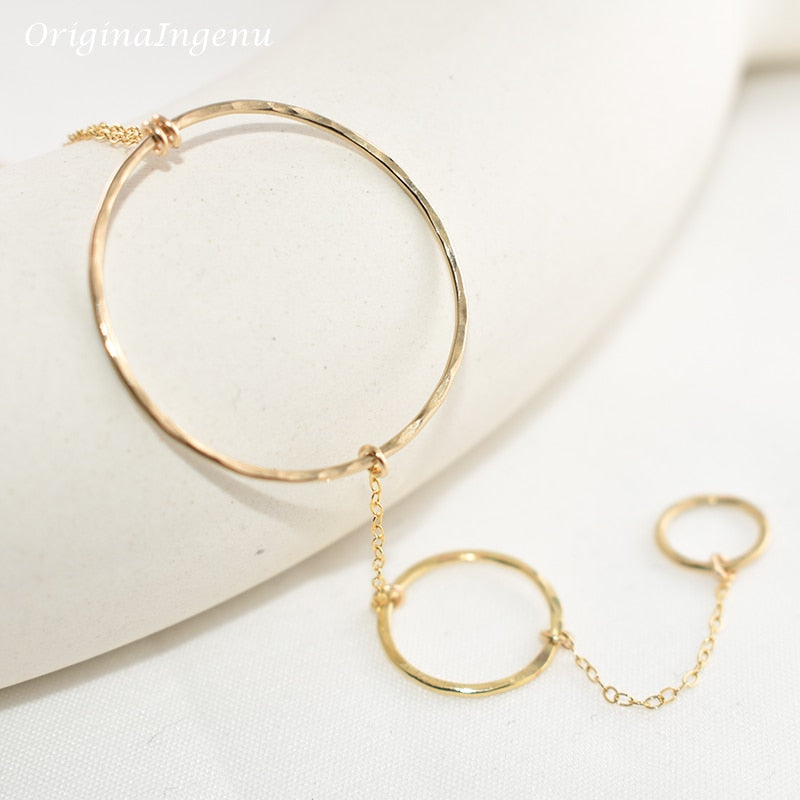 Gold Filled Necklace Woman | Gold Filled Hammered Necklace | Gold