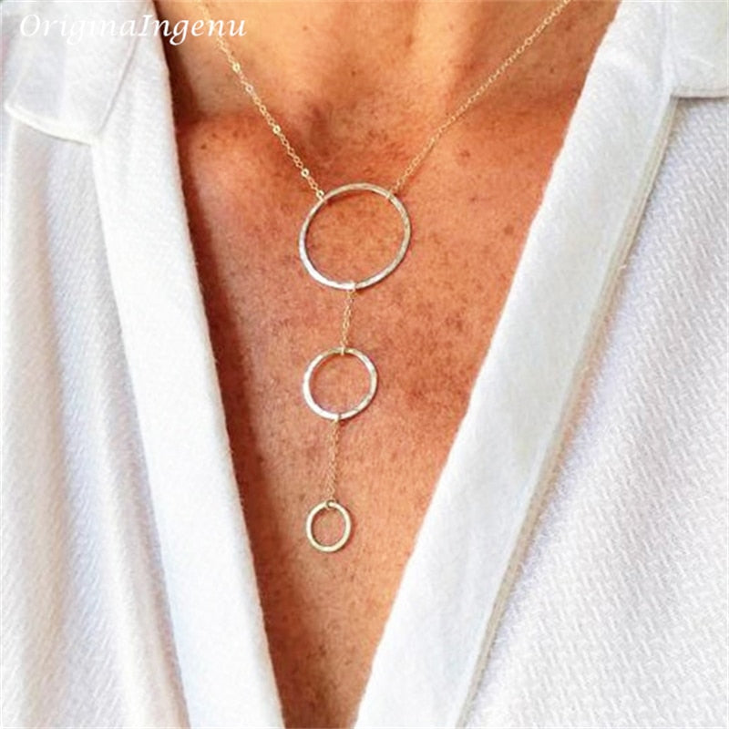 Gold Filled Necklace Woman | Gold Filled Hammered Necklace | Gold