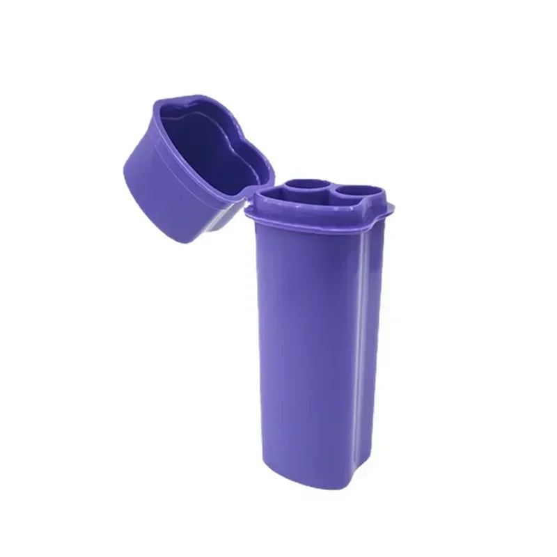 One-piece Flip-top Cigarette Case Kit with Two Holes Including Lighter for Easy Storage and Carrying Around Smoking Accessories