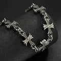 Punk Chain With Cross Necklace For Man Woman Hiphop Crosses Trend Jewelry Premium Clavicle Chain Gothic Bracelet Y2K Accessories