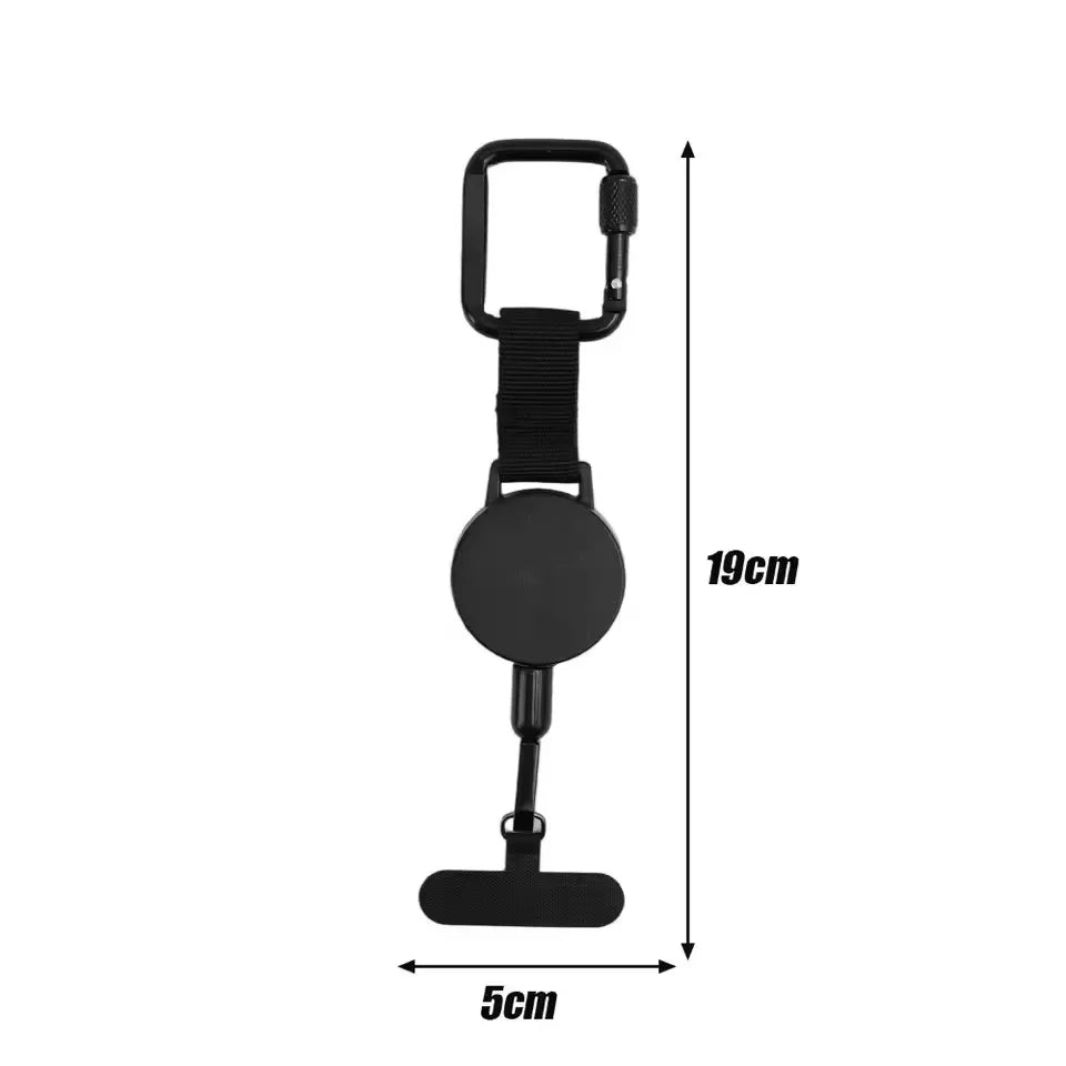 Retractable Anti-Theft Phone Holder Outdoor Case for IPhone 17 Air 16 E 15 14 13 12 11 Pro Max Plus Anti-lost Cord Clip Cover