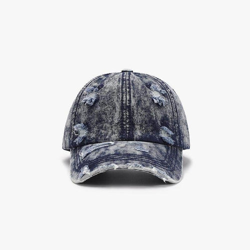 Distressed Cotton Baseball Cap for Casual Style and Comfort