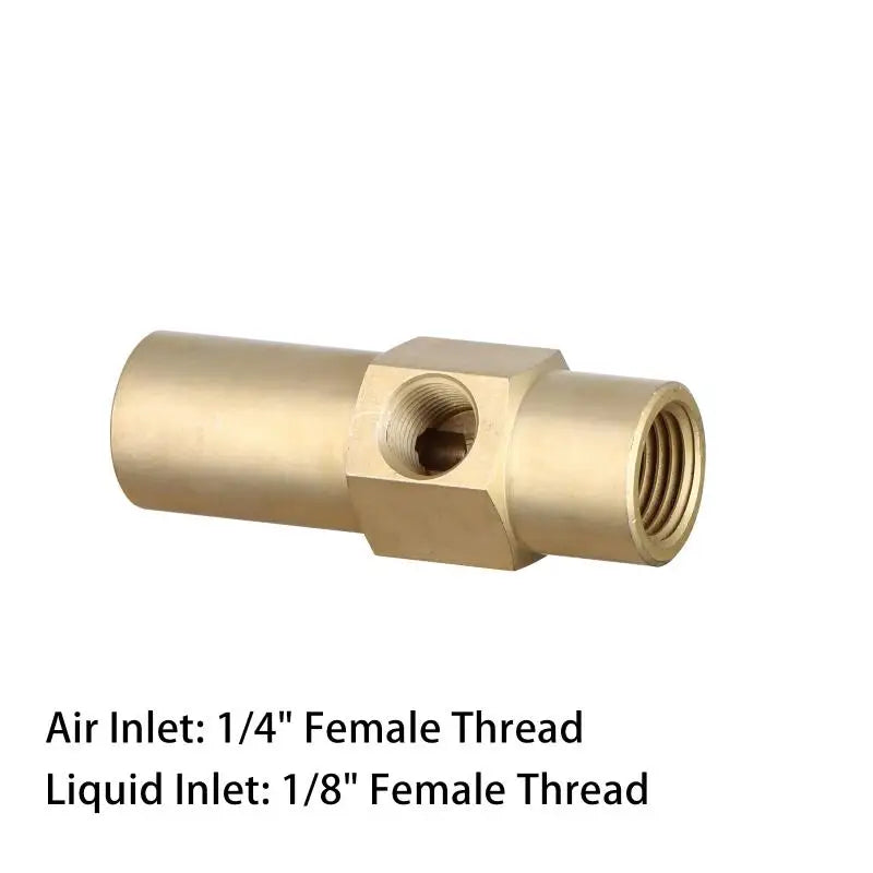Brass Siphon Full Cone Nozzle Base Waste Oil Burner Nozzle For  Injection, Air Atomization Boiler Combustion Parts