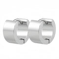 New 2025 Trend Men Stainless Steel Piercing Hoops Earrings Women Polished Minimalist Small Jewelry Y2k Accessories Width 3/4/7mm