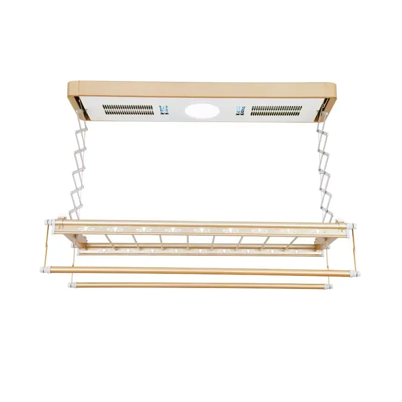 Fashion Home & Balcony Use Electric Automatic Lifting Hanger New Design Foldable Clothes Drying Rack with Heating Feature