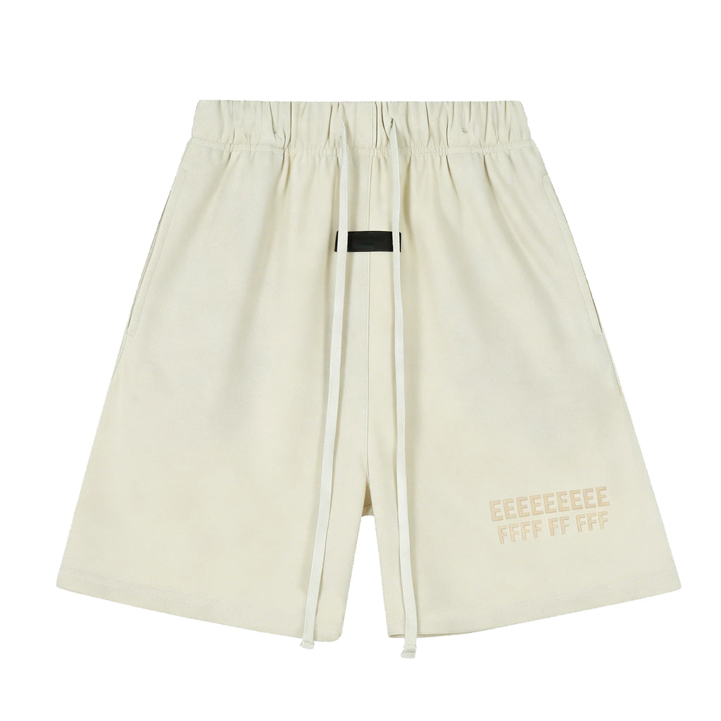 Classic brand double-line letter print set, high-quality summer T-shirt and shorts set, 100% pure cotton shorts and T-shirt set