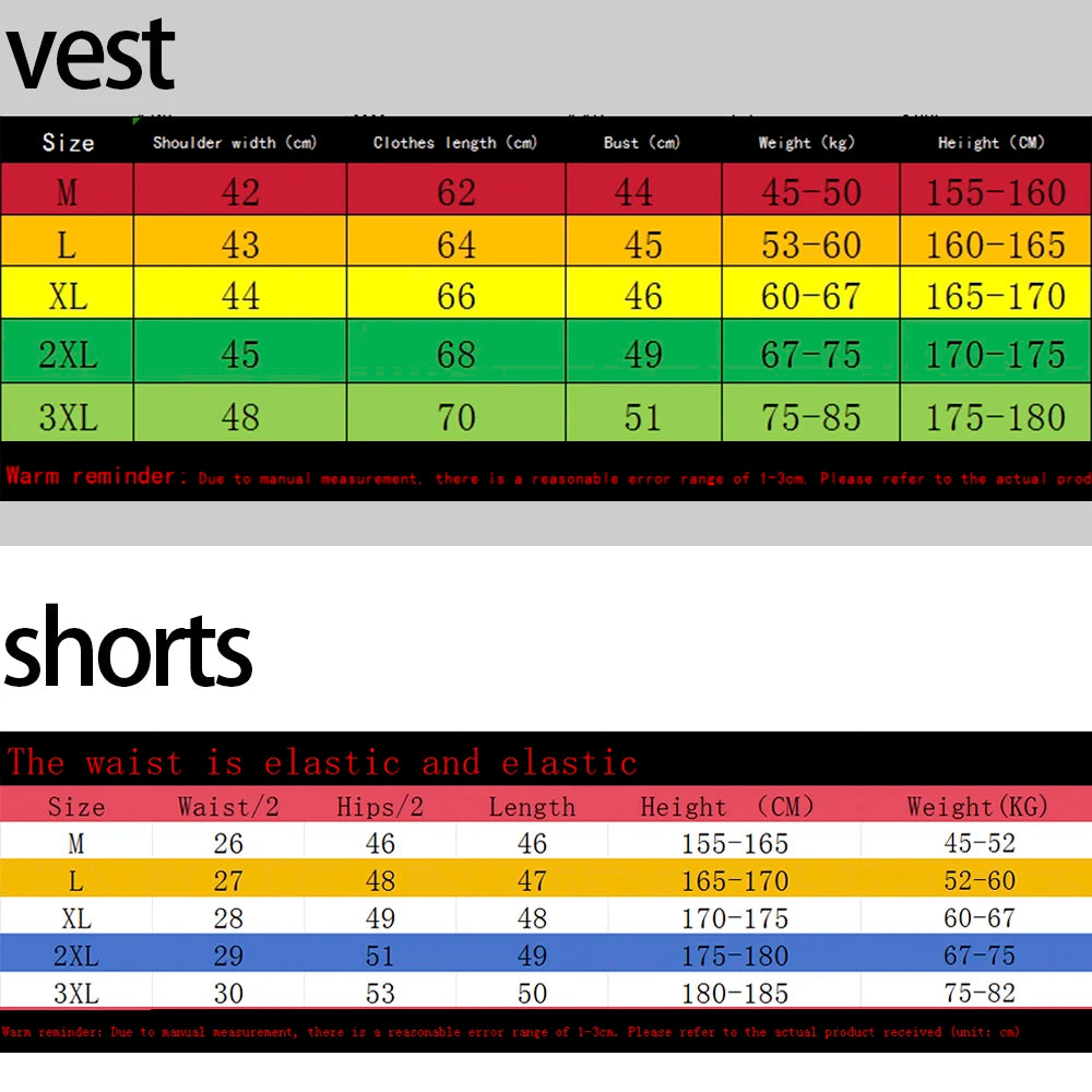 Men's Tank Top Sets 2026 Summer Quick drying clothing set 2 piece set oversize Sportswear sports beach seaside running crewneck
