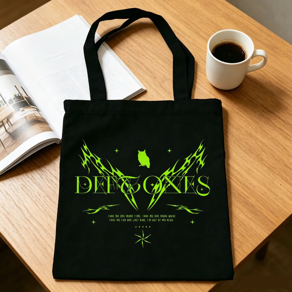 Deftones tote bag totebag foldable sac cabas einkaufstasche canvas  femme