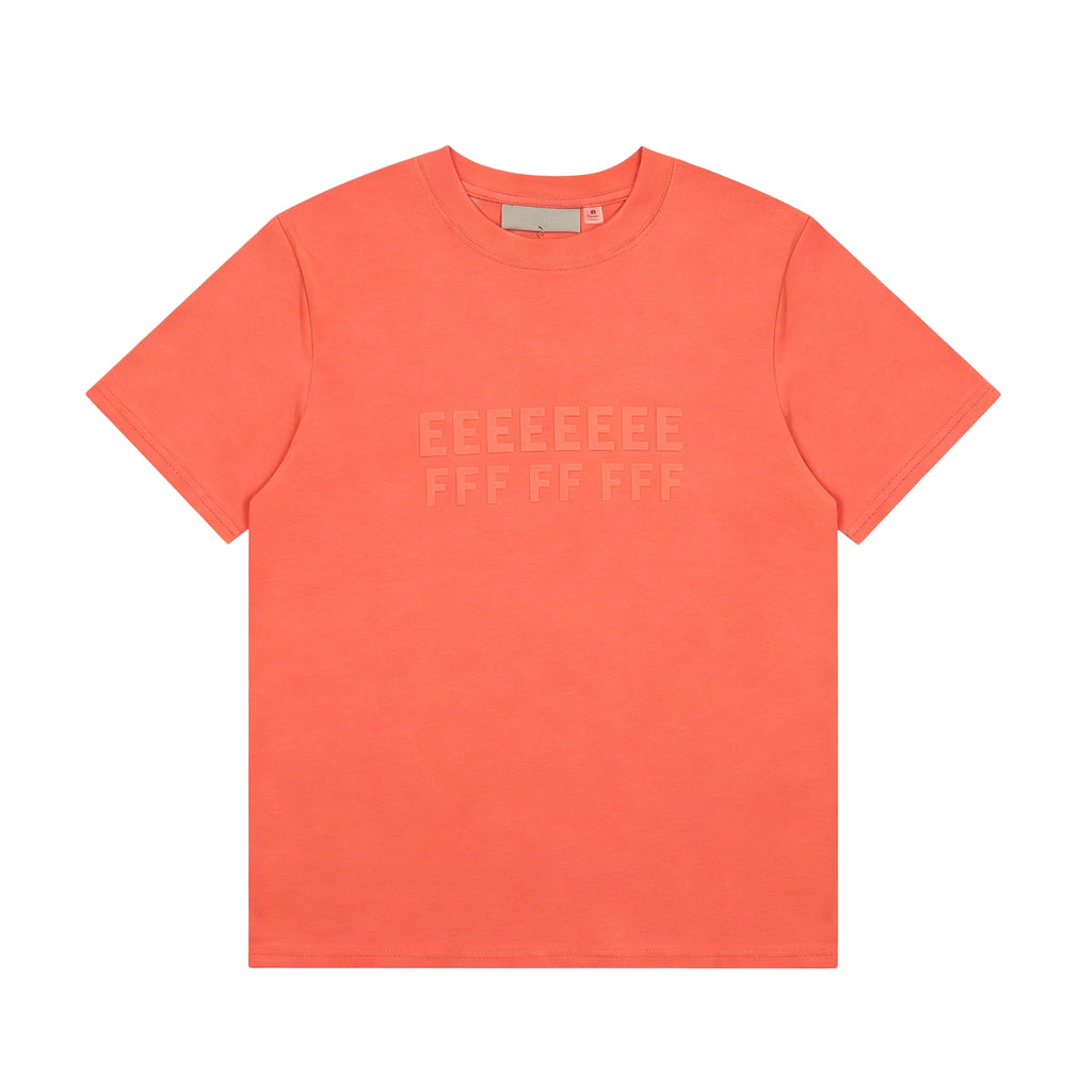 Classic brand double-line letter print set, high-quality summer T-shirt and shorts set, 100% pure cotton shorts and T-shirt set