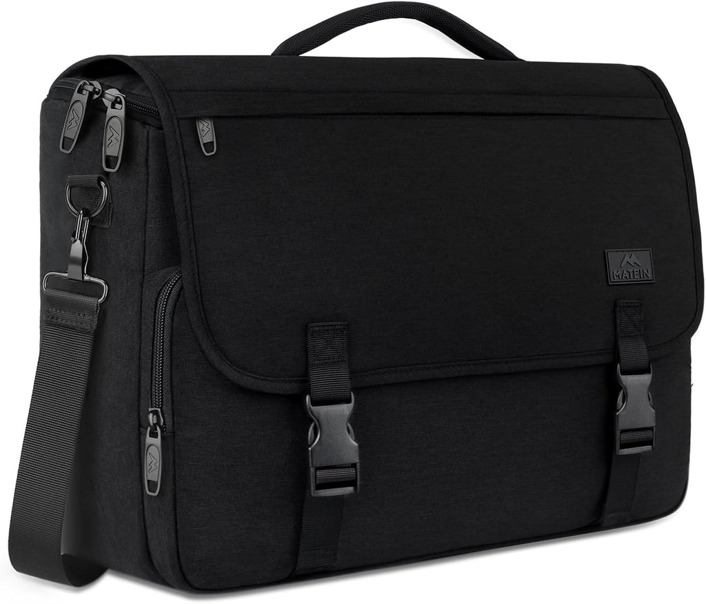 Messenger Laptop Bag for Men, 15.6" Work & College Briefcase