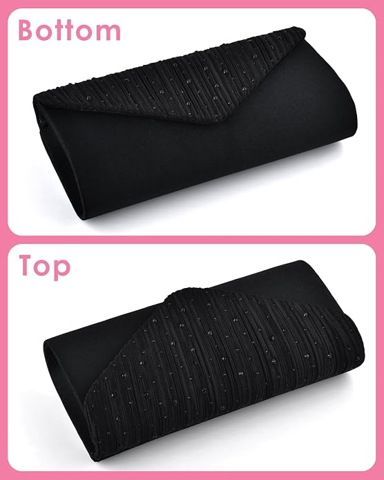 Elegant Evening Clutch Purse for Women, Wedding Crossbody Bag