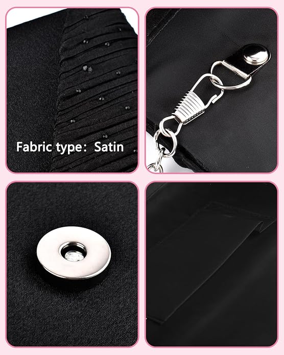 Elegant Evening Clutch Purse for Women, Wedding Crossbody Bag