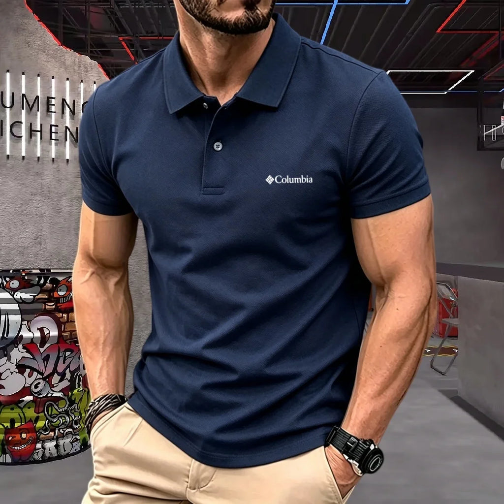 100% pure cotton 2026high-end brand men's short sleeve polo shirt summer fashion luxury logo embroidered golf top casual T-shirt