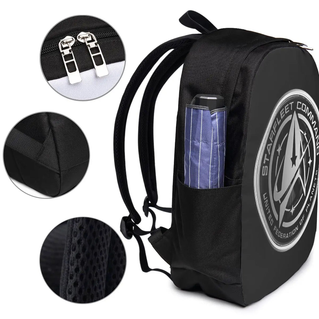 Star Treks Science Fiction TV Series Backpack Travel Notebook Bag Computer College Student School Bag Laptop Shoulder Bags
