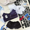 20cm Doll Clothes Multicolor Replacement Outfit Miniature School Uniform Doll Accessoires Toy Doll Shirt Vest Pants