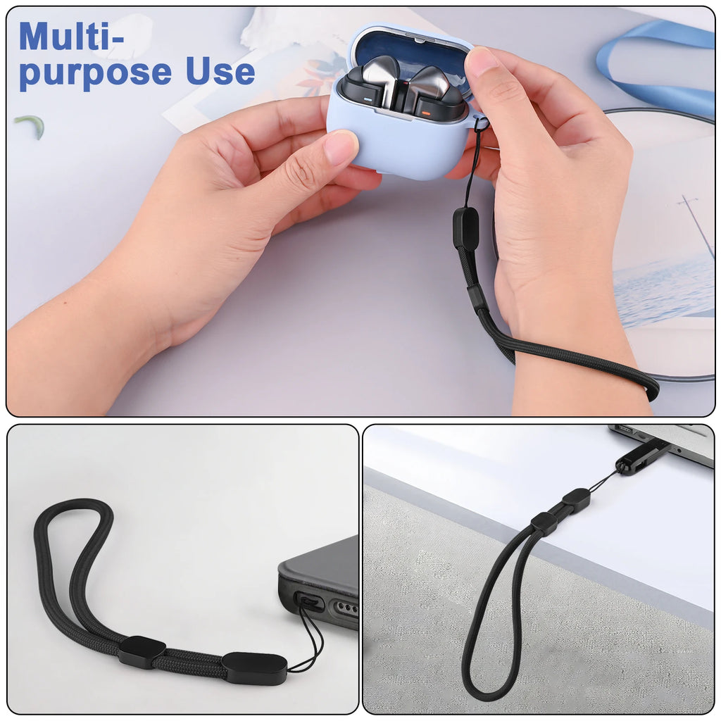 6Pcs/lot Hand Wrist Strap Lanyard Nylon Wristlet Straps For Cell Phone Case Holder Camera Key GoPro Wrist Band Lanyard