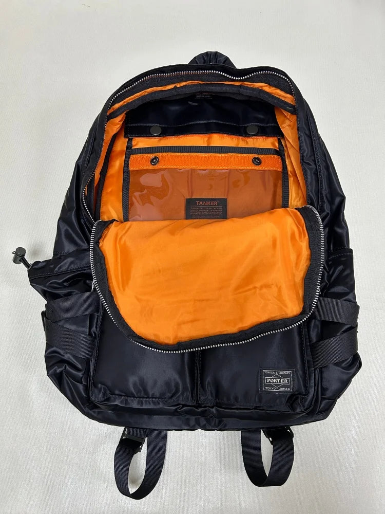 Porter Tanker 622-19842 Soft Nylon Backpack Men Large Capacity Laptop Hiking Business Travel School Bag Sport Anti-theft Daypack