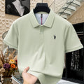 100% Pure Cotton High-End Brand Men's Short Sleeve Polo Shirt 2026 Summer Luxury Fashion Pony embroidery Golf Top Casual T-Shirt