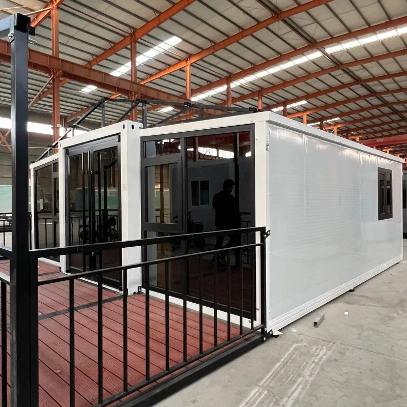 20ft Expandable Steel Container House with Three Bedrooms Prefab Home in Australia Maison Extensible with Bathroom and Kitchen