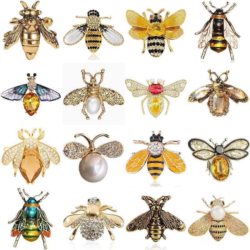 Creative Bee Brooch for Men Women Retro Bee Animal Brooches Pins Jewelry Accessories Party Gifts 2025 Trend Cool Thing
