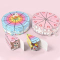 Triangular Cake Shaped Paper Gift Box Creative Candy Cookie Packaging Box Birthday Party Wedding Favor Table Decor Supplies