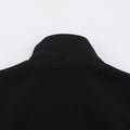BSAY 2026 Street Hip Hop Women Stand Collar Zip Cropped Bomber Jacket Pleated Detail Long Sleeve Loose Casual Cropped Outerwear