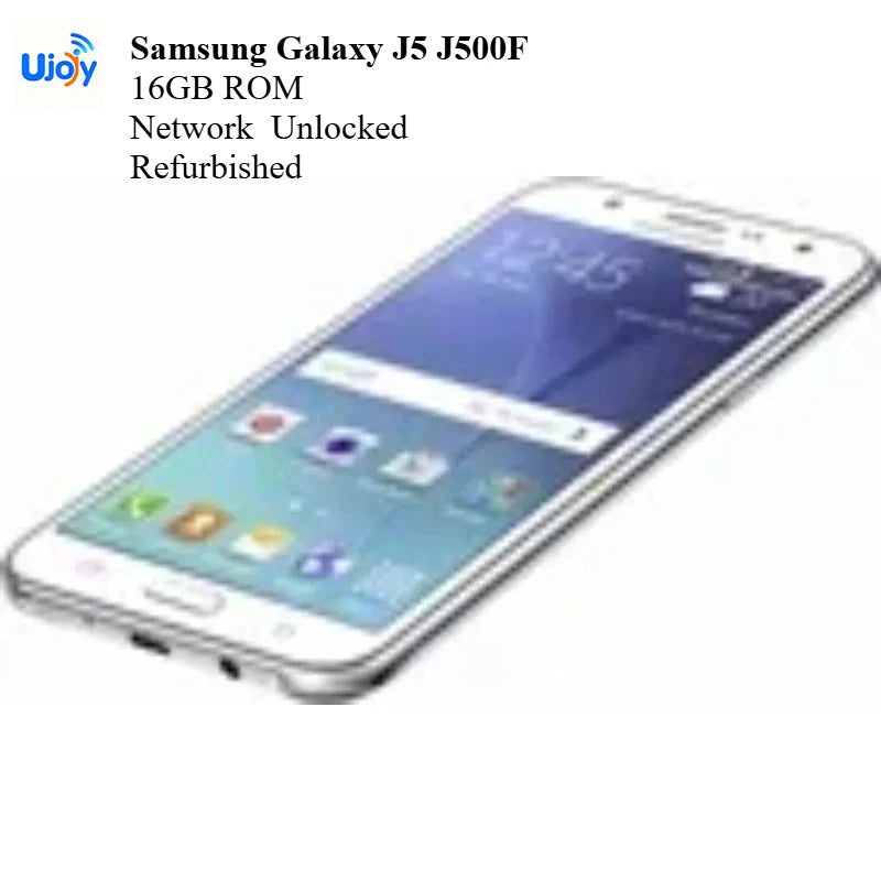 Samsung Galaxy J5 J500F 5.0" 16GB ROM 4G LTE Network  Unlocked Smartphone | Android Refurbished Mobile Phone
