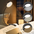 Reading Lamp Book Clamp Black/White/Pink USB Rechargeable Battery 600mAh Flexible Gooseneck Clip Light 10 Brightness Dimmable