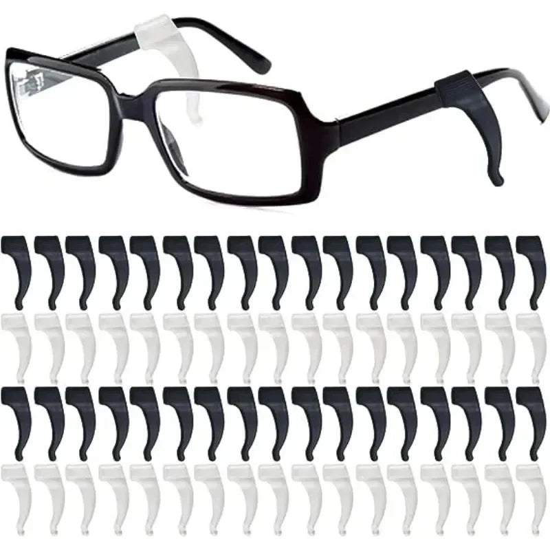 1-20pairs Ear Hook Anti-slip Glasses Leg Ear Sleeve Bracket Fastener Sunglasses Accessories Grip Anti-fall Eyewear Holder