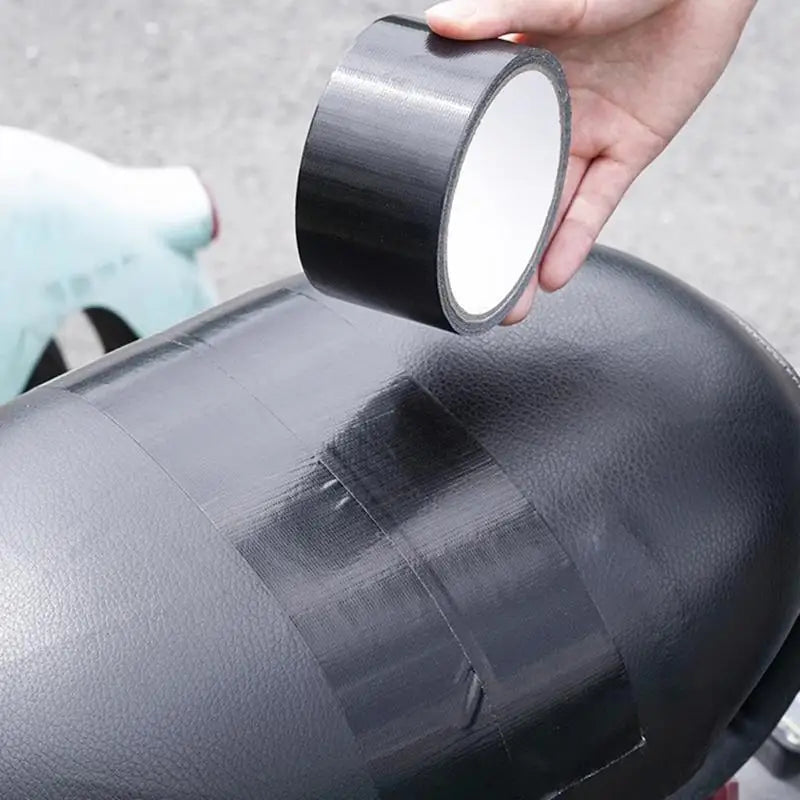 5/10M Black Cloth-based Tape For Leather Repair - Wear-resistant, Suitable For Cushion, Seat Sofa Leak & Damage Repair