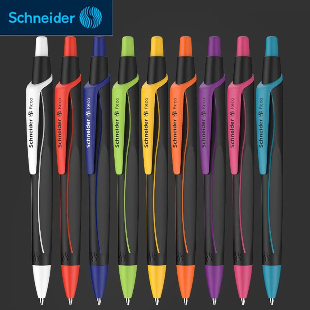 3/9PCS/Set Schneider New Reco Gel Pens G2 Refill Quick Drying Ink Press Type Back To School Kawaii Stationery Office Accessoires