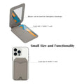 Magnetic MagSafe Wallet Stand 2in1 PU Leather Card Holder Phone Stand with Mirror Magnetic Wallet Card Case for Women Girls Gift