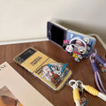 Cute Cartoon Snoopy Charlie Brown Magnetic Holder Magsafe Wireless Charge Phone Case For Samsung Galaxy Z Flip 7 6 5 4 3 Cover
