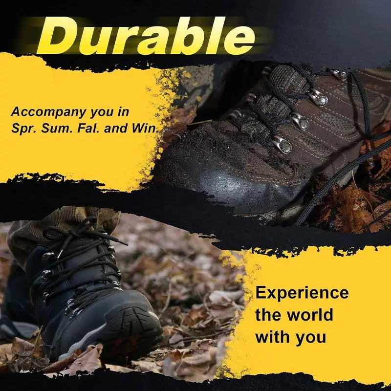 Round Boots Laces, 130mmlength4mm Diameter Work & Hiking Shoe Laces for Boots | Men Women Replacement Shoelaces, Heavy Duty, hj