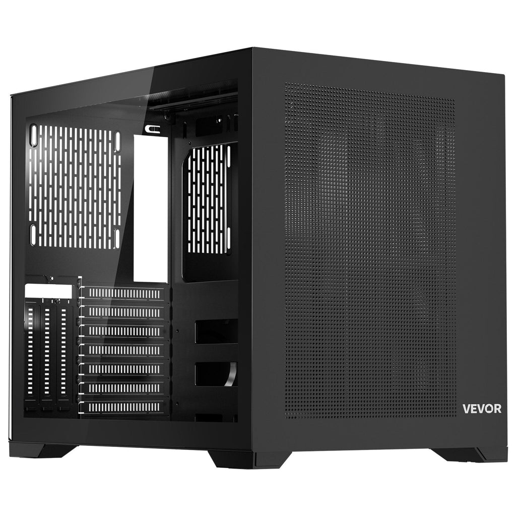 VEVOR Mid-Tower PC Case, Dual Chamber, Gaming Computer Case with